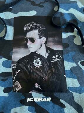 Shoe Palace Top Gun Iceman Blue Camo Hoodie Size L
